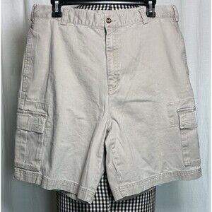 Walt Disney World Cargo Shorts Beige Khaki Disney Logo Men's Size 34